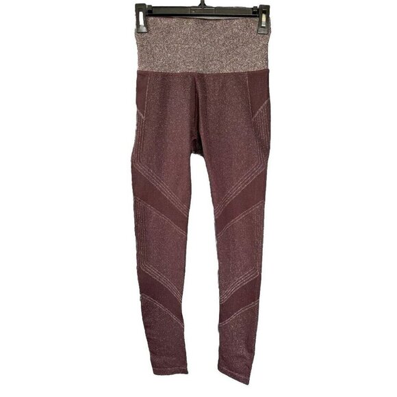 Athleta Pants - Athleta Leggings Womens Small Purple Twilight Tight Glitter Pants Yoga Running